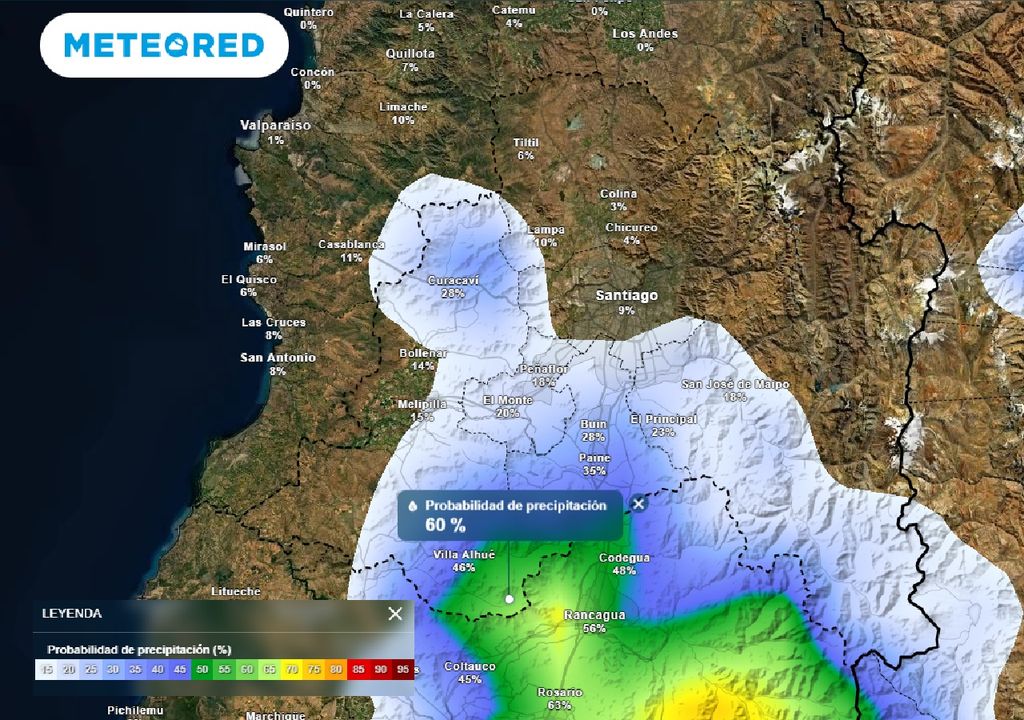 Probabilidad de precipitación ECMWF