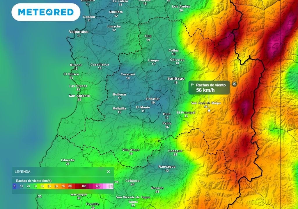 Wind speeds ECMWF