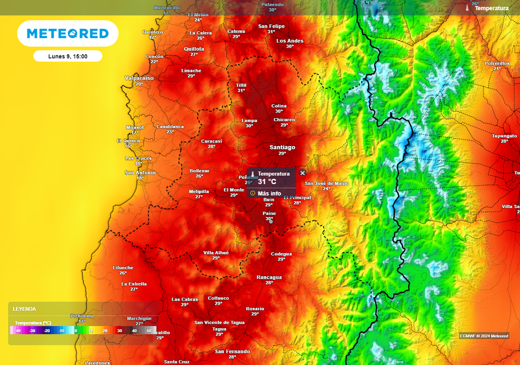Temperatura ECMWF Temperatura ECMWF