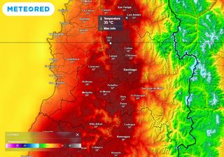 El tiempo en Santiago y la RM la próxima semana: dorsal en altura trae calor extremo de hasta 35 °C para el lunes 