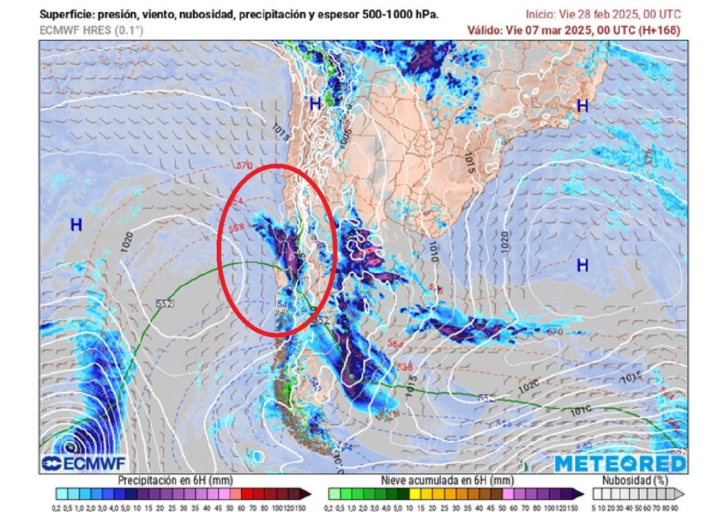 Probables precipitaciones en Chile centro sur entre la tarde del jueves 06 y la madrugada del viernes 07 de marzo. Probables precipitaciones en Chile centro sur entre la tarde del jueves 06 y la madrugada del viernes 07 de marzo.