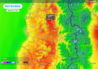 El tiempo en Santiago y la RM la próxima semana: temperaturas de hasta 33 °C, chubascos y tormentas eléctricas