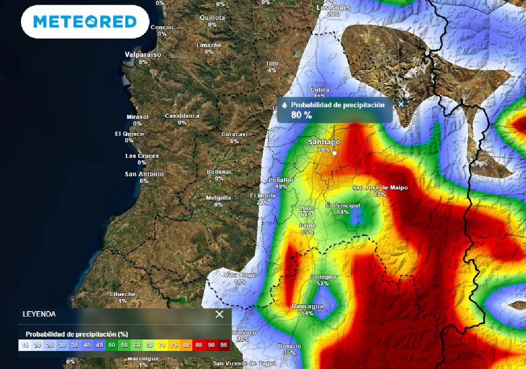 Probabilidad de precipitación ECMWF Probabilidad de precipitación ECMWF