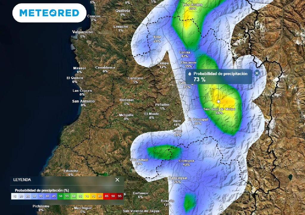 Probabilidad de precipitación ECMWF Probabilidad de precipitación ECMWF