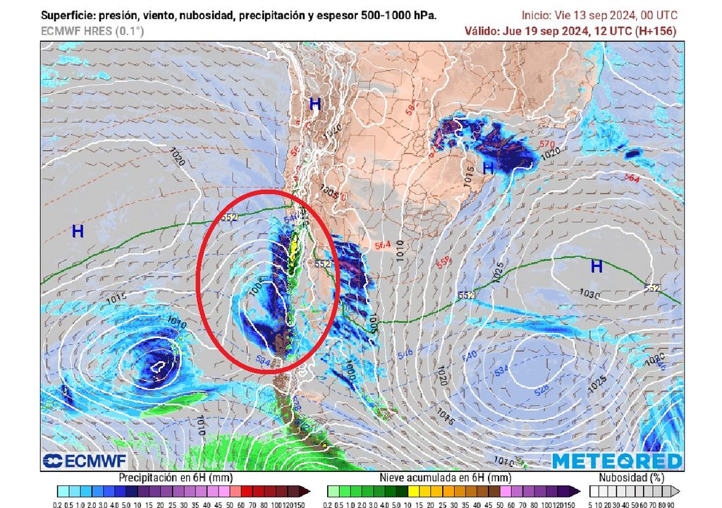 Precipitación, nieve, nubosidad y presión atmosférica ECMWF Precipitación, nieve, nubosidad y presión atmosférica ECMWF