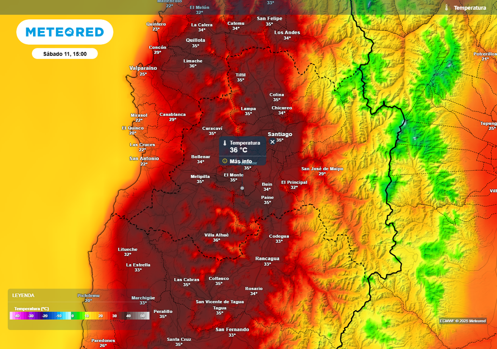 Temperatura ECMWF Temperatura ECMWF