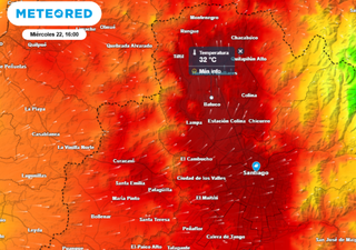 El tiempo en Santiago y RM: Al final de la semana se vuelven a disparar las temperaturas máximas, se esperan hasta 35°C