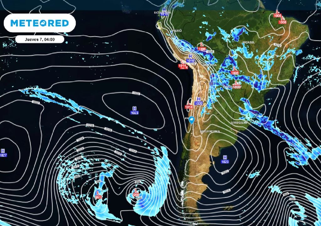 Baja costera afectando las regiones del centro de Chile