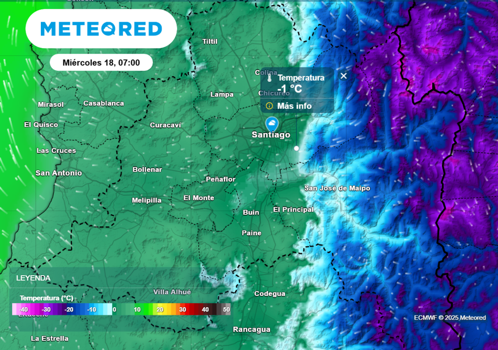 Temperaturas mímimas Temperaturas mímimas