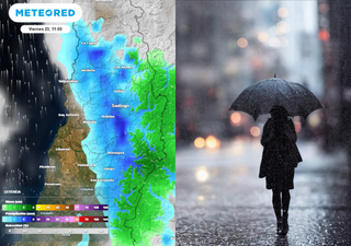 Cambio en el tiempo: sistemas frontales llegan con lluvias, frío y fuertes rachas de viento al Gran Santiago esta semana