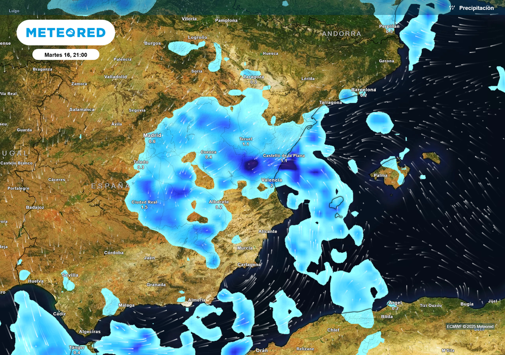 Precipitaciones en Valencia Precipitaciones en Valencia