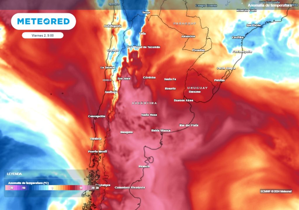 Ola de calor Alerta rojo Argentina Temperaturas extremas Pronóstico tiempo Clima