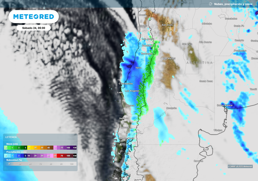mapa de lluvia y nieve. mapa de lluvia y nieve.