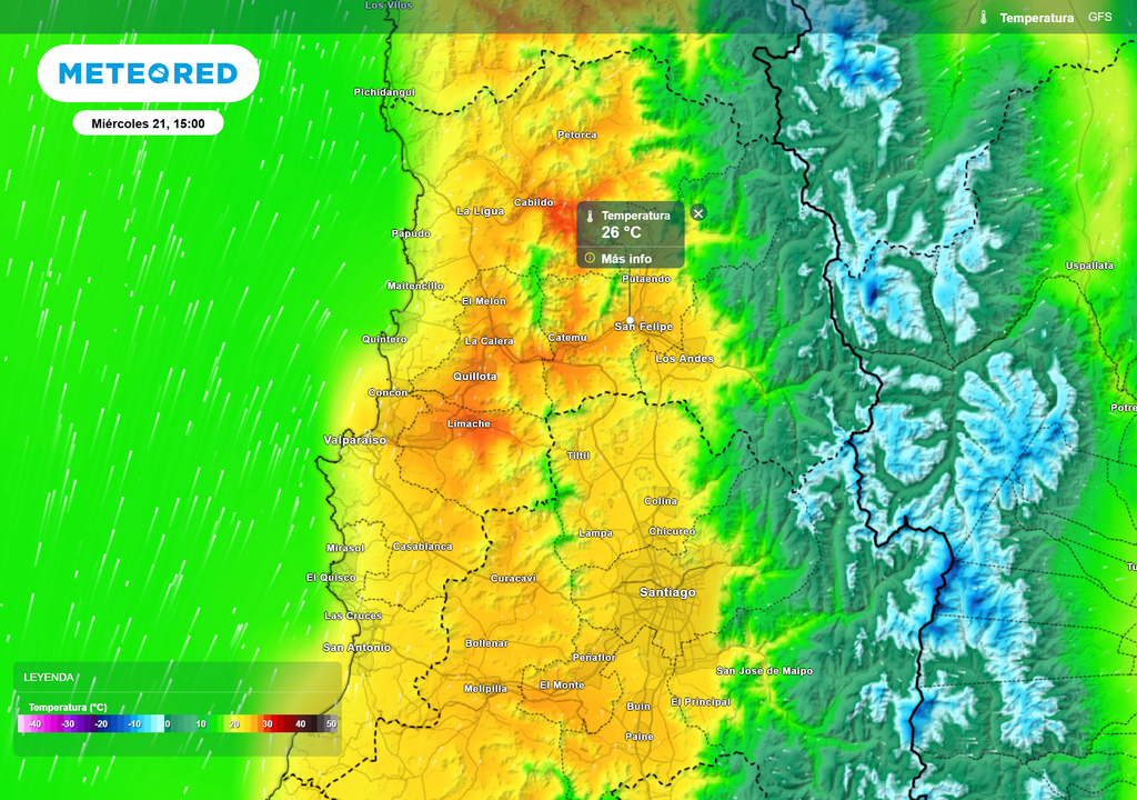 mapa de temperatura. mapa de temperatura.