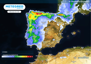 El tiempo esta semana en España: inminente cambio radical con lluvias y tormentas fuertes en estas regiones