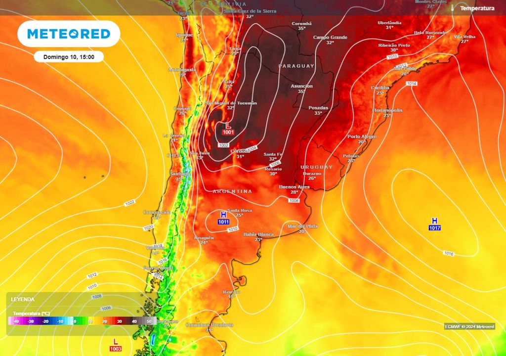 Tiempo Pronóstico clima Rio de la Plata crecida Buenos Aires Argentina