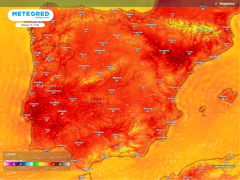 El Tiempo en Llamas de Laceana. Predicción a 14 días - Meteored