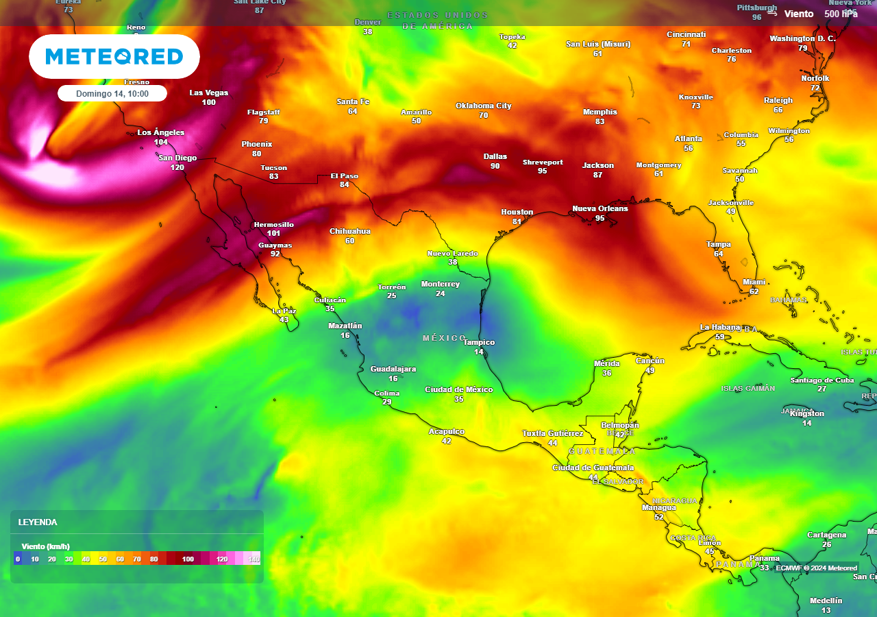 El calor aumentará por anticiclón, pero próxima semana se moverá, permitiendo tormentas y granizadas.