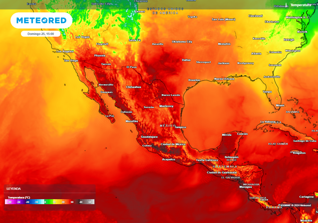 Temperaturas en grados Celsius