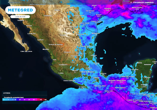 El tiempo en México este fin de semana: lluvias muy fuertes por una zona de inestabilidad, contrastando con calorón
