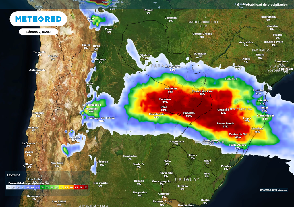 Tormentas severas, Litoral, Argentina, Misiones