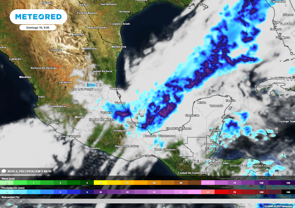 Nubosidad, lluvias y viento en México este domingo