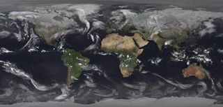 El tiempo global en diciembre de 2017 desde el espacio