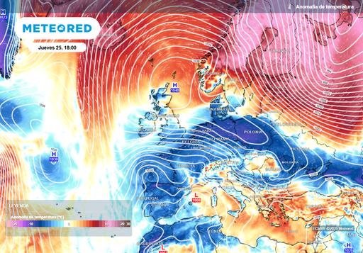 El tiempo hasta Nochevieja opta al r&eacute;cord: los mapas muestran un anticicl&oacute;n sin precedentes; efectos en Espa&ntilde;a