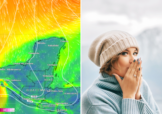 El tiempo invernal retornar&aacute; a la Pen&iacute;nsula de Yucat&aacute;n desde esta semana con la llegada de frentes fr&iacute;o