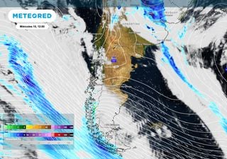 El tiempo no da tregua en la Patagonia: de la calma al viento feroz en menos de 48 horas y precipitaciones en cordillera