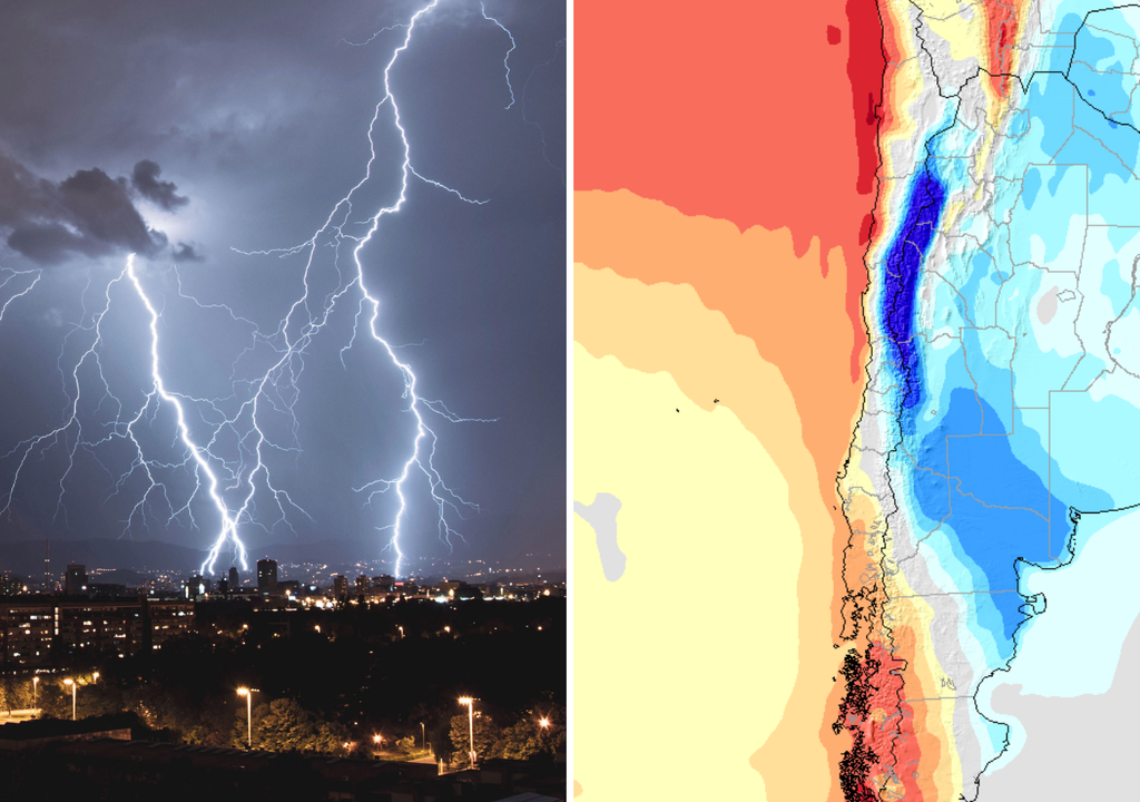 Un atmósfera más cálida y húmeda es más inestable. El potencial para desarrollo de tormentas seguirá presente en varias regiones de Chile en lo que resta del 2026.