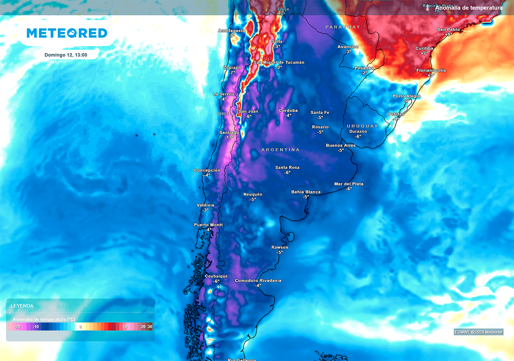 Anomalia, Temperatura, Heladas, Argentina, Buenos Aires