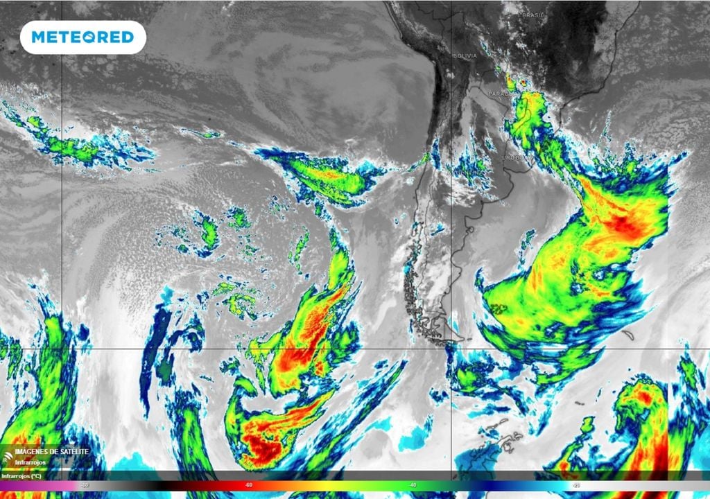 Imagen satelital infrarroja