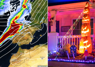 Temporal de Halloween en estas zonas de España: frente con lluvias intensas que dejarán hasta 60 l/m2