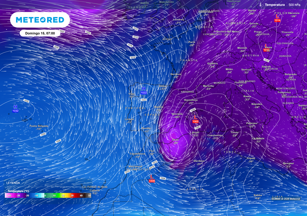 Posible formación de una nueva depresión aislada en altura durante el próximo fin de semana, con los días más importantes de la festividad a la vuelta de la esquina.