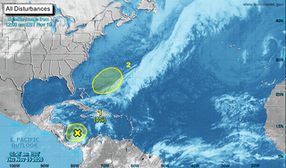 El tiempo tropical en el Atlántico: dos zonas monitorizadas