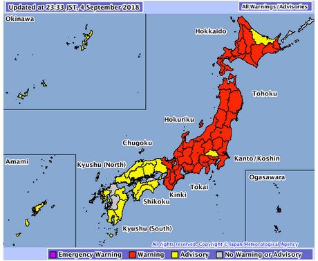 El Tifón Jebi Golpea El Sur De Japón El Tifón Jebi Golpea El Sur De Japón
