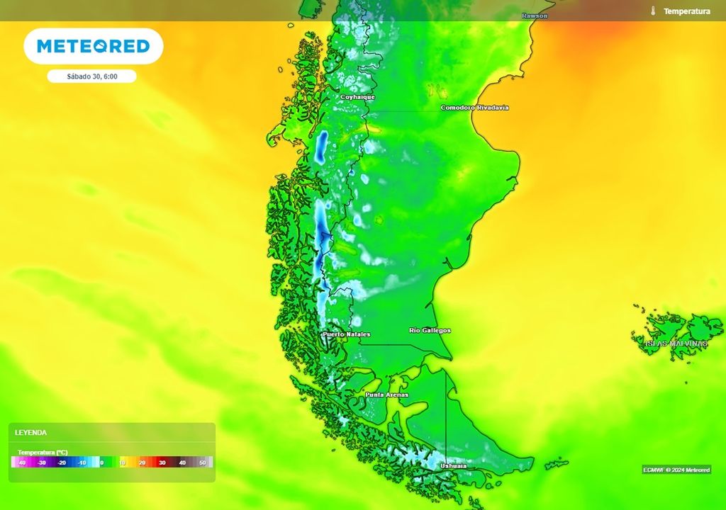 temperaturas previstas por el modelo ECMWF temperaturas previstas por el modelo ECMWF