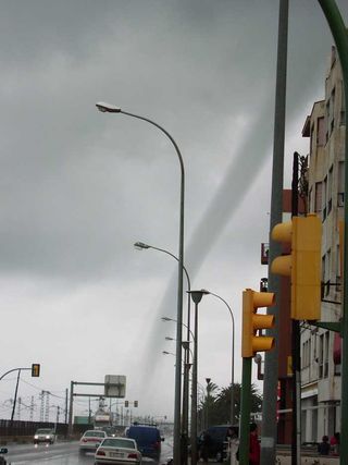 El tornado de El Masnou (Barcelona)
