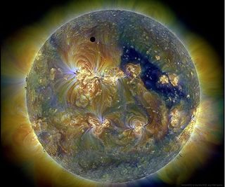 El tránsito de Venus y el Sol en ultravioleta