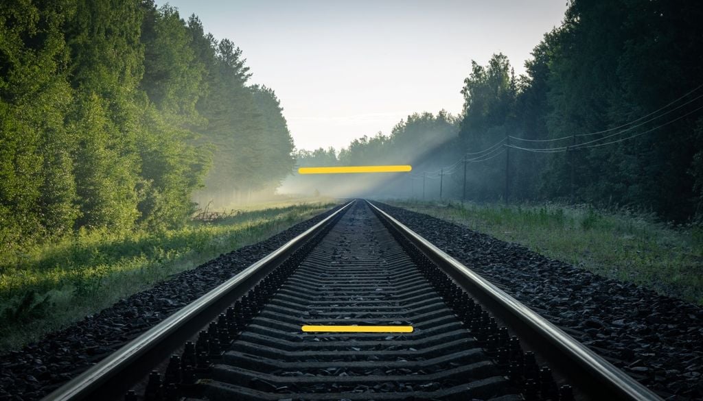 El efecto Ponzo nos dice cómo nuestro cerebro reinterpreta los tamaños con respecto a los objetos cercanos.