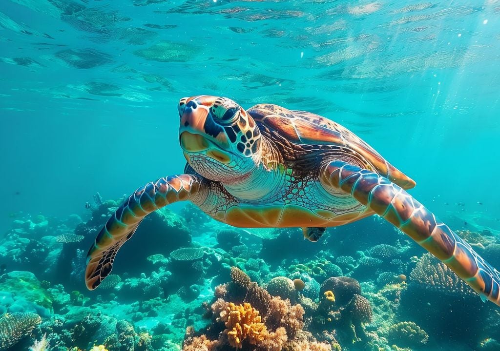 Es una zona de anidación ocasional de la tortuga boba