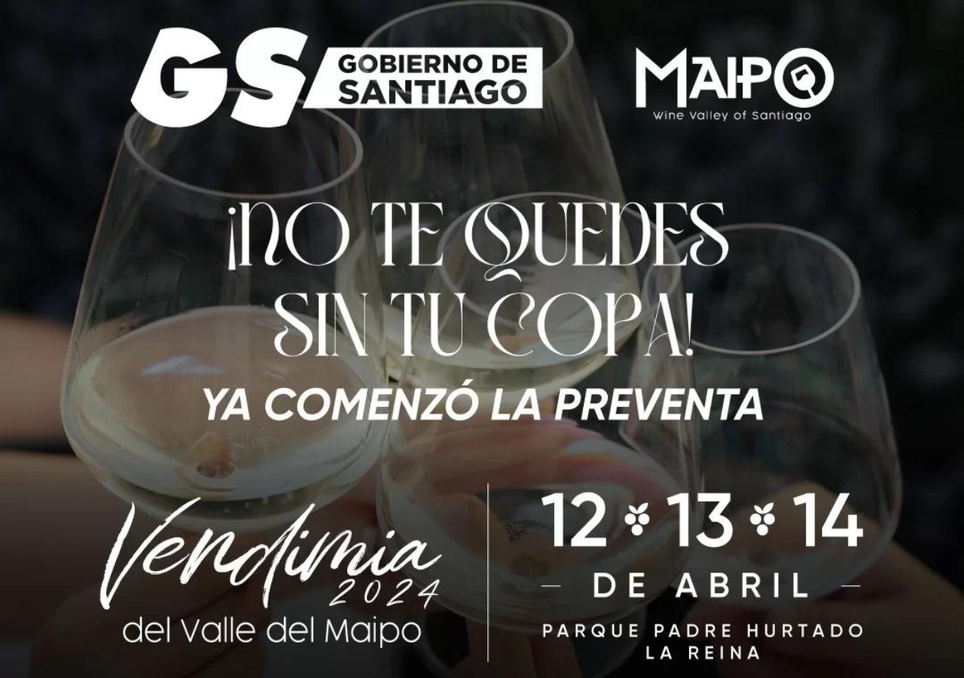 Afiche de la Fiesta de la Vendimia del Valle del Maipo 2024. Afiche de la Fiesta de la Vendimia del Valle del Maipo 2024.