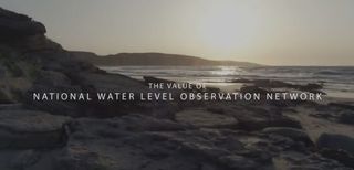 El valor de los datos de nivel del agua de la red NWLON