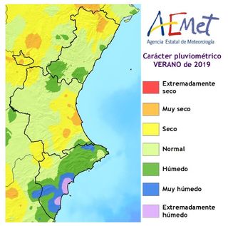 El verano 2019 en la Comunidad Valenciana: muy cálido
