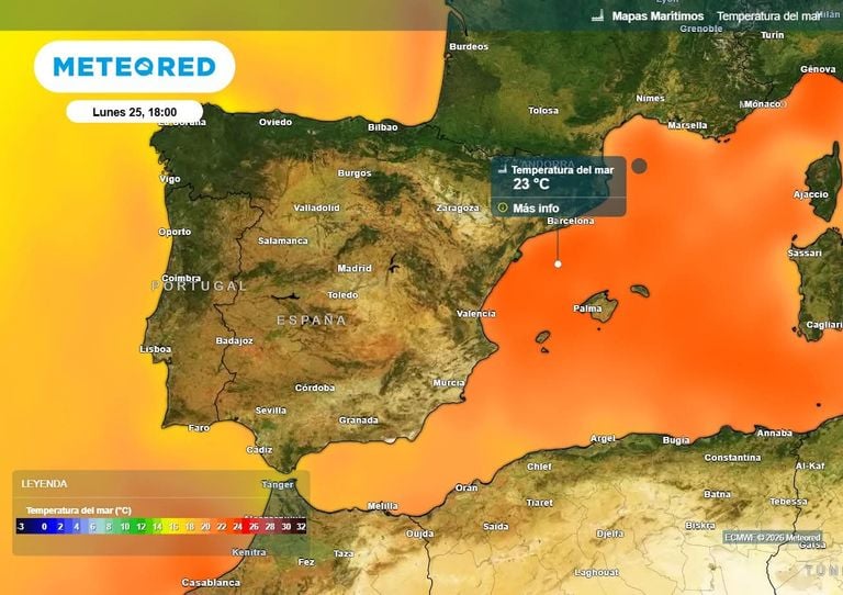 El verano llega de golpe: el mar Mediterr&aacute;neo podr&iacute;a alcanzar ya los 23 &ordm;C el pr&oacute;ximo lunes en Espa&ntilde;a
