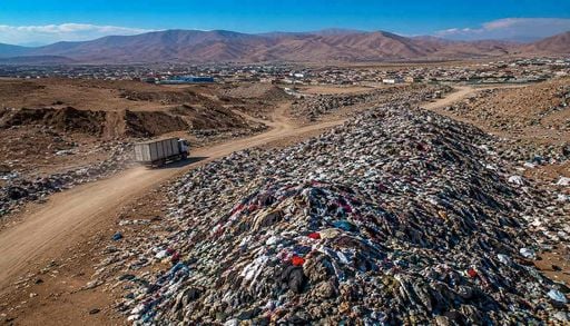 Hallan en el desierto de Atacama un vertedero de ropa procedente de Europa visible desde el espacio