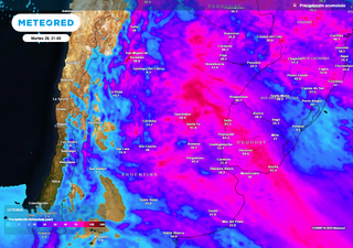 El viernes 24 y sábado 25 llegarán a Argentina severas tormentas con registros de hasta 100 mm: alerta naranja del SMN