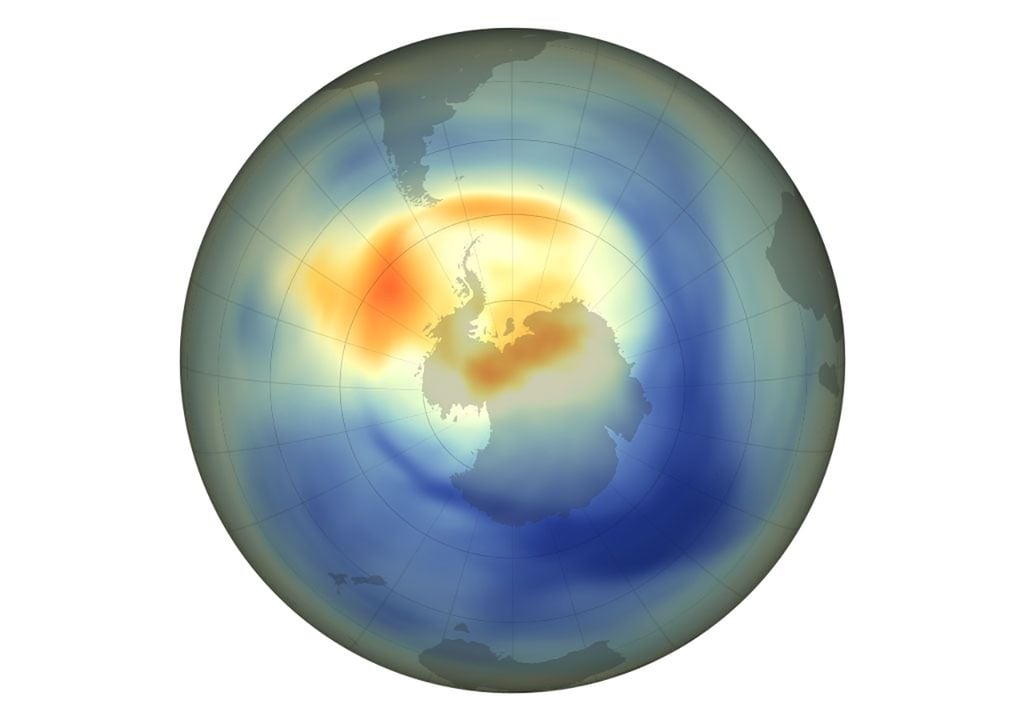 Des conditions météorologiques anormales en 2019 ont limité l'appauvrissement de la couche d'ozone de sorte que, pendant quelques mois, le trou observé a été le plus petit depuis 1982.