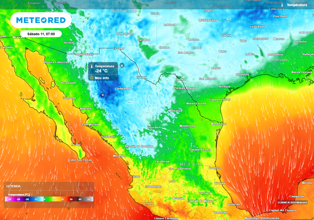 Pronóstico de temperaturas en grados Celsius Pronóstico de temperaturas en grados Celsius